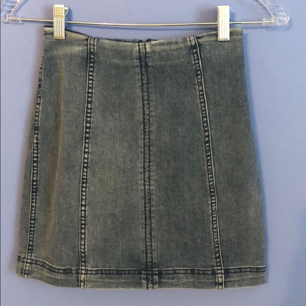 Free People denim mini skirt NEVER WORN